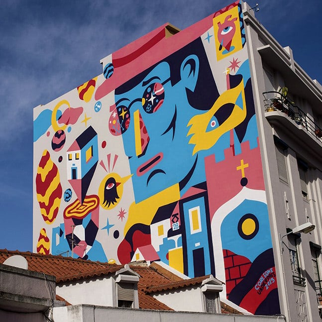 art urbain dans les rues de lisbonne