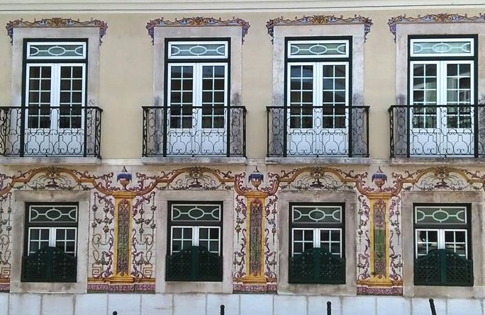 façades décorées d'azulejos