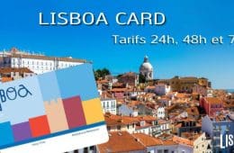 Prix de la Lisboa Card - tarifs 24h 48h et 72h